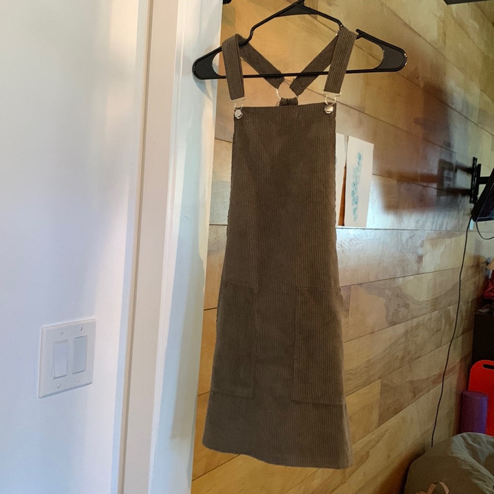 Corduroy Overall Dress